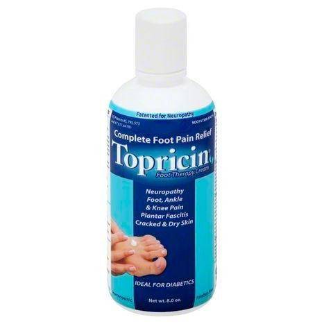 Topricin Foot Pain Relief Cream - 8 Ounces
