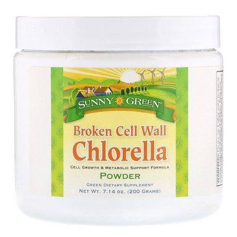 Sunny Green Broken Cell Wall Chlorella - 7.14 Ounces