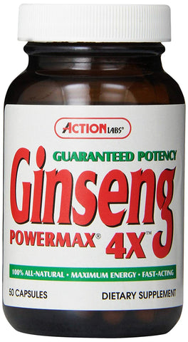 Natural Balance Ginseng Power Max 4X-50 Vegetarian Capsules