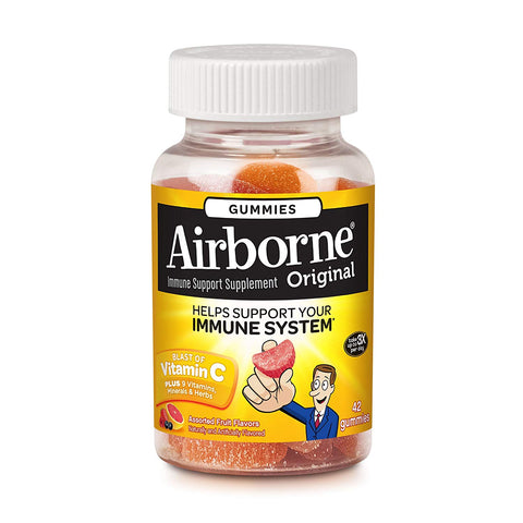 Airborne Original Immune Support Gummies Assorted Fruit Flavors-42 Gummies