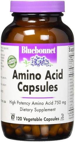 Bluebonnet Amino Acid Capsules High Potency Amino Acid-120 Vcaps