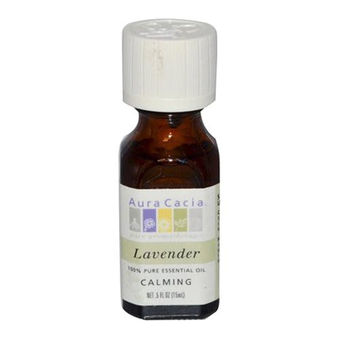 Aura Cacia Lavender Oil Calming-0.5 Oz