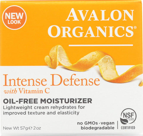 Avalon Organics Intense Defense With Vitamin C Oil-Free Moisturizer-2 Oz