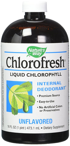 Nature's Way Chlorofresh Liquid Chlorophyll Internal Deodorant Unflavored-16 Oz