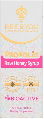 Bee & You Propolis Raw Honey Syrup- 5 Oz
