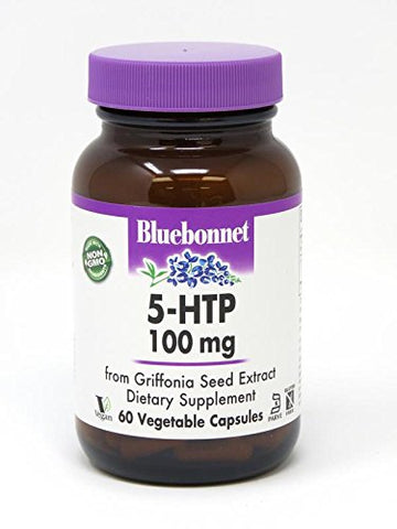 Bluebonnet 5-HTP 100 Mg-60 Vegetable Capsules