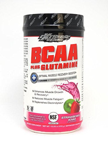 Extreme Edge BCAA Plus Glutamine Strawberry Kiwi Flavor-13.23 Oz