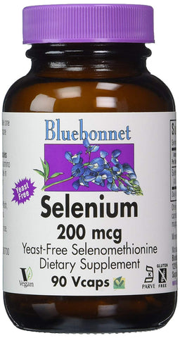 Bluebonnet Selenium 200 Mcg Yeast Free Selenomethionine-90 Vegetable Capsules