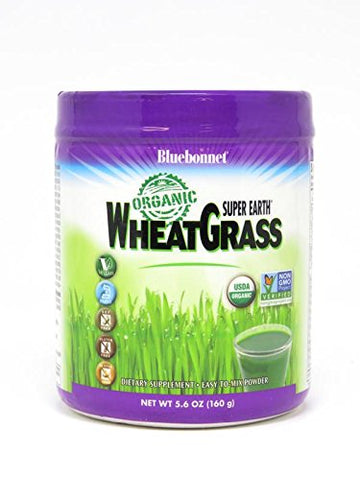 Bluebonnet Organic Wheat Grass Powder-5.6 Oz