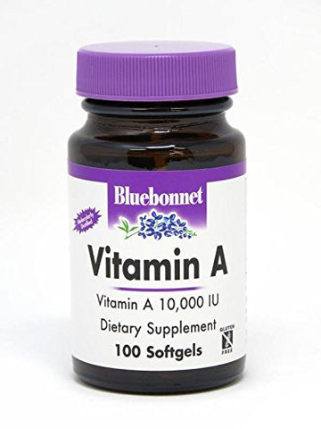 Bluebonnet Vitamin A 10,000 IU Dietary Supplement-100 Softgels