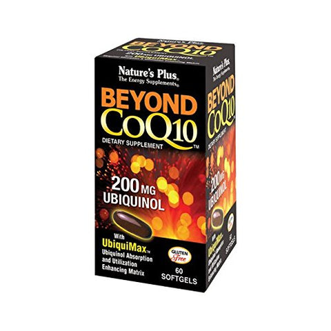 Natures Plus Beyond CoQ10 200 Mg Ubiquinol With UbiquiMax-60 Softgels