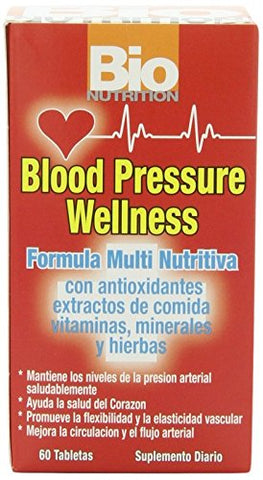 Bio Nutrition Blood Pressure Wellness Multi Nutrient Formula 1404 Mg-60 Tablets