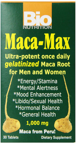 Bio Nutrition Maca-MAX Ultra Potent Once Daily 1000 Mg-30 Tablets