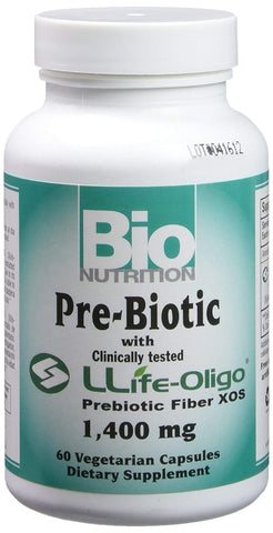 Bio Nutrition Pre-Biotic Llife Oligo Prebiotic Fiber XOS 1400 Mg-60 Vegetarian Capsules