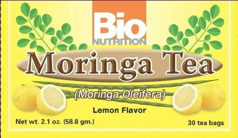 Bio Nutrition Moringa Tea 30 Bags Lemon Flavor-2.1 Oz