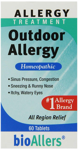 Bio Allers Allergy Treatment Outdoor Allergy Homeopathic-60 Tablets