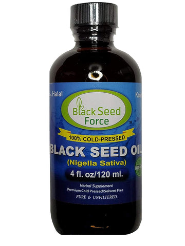 Black Seed Force Black Seed Oil Nigella Sativa Halal-4 Oz