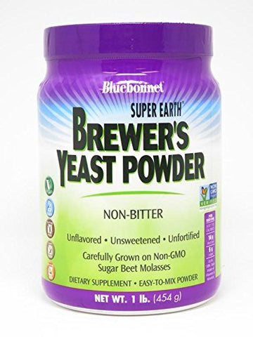Bluebonnet Super Earth Brewer's Yeast Powder-1 Lb