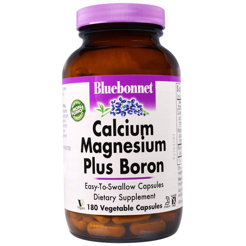 Bluebonnet Calcium Magnesium Plus Boron-180 Vegetable Capsules