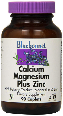 Bluebonnet Calcium Magnesium Plus Zinc-90 Caplets