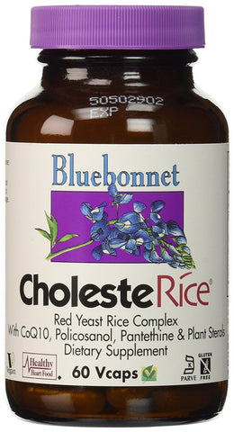 Bluebonnet Choleste Rice Dietary Supplement-60 Vegetable Capsules