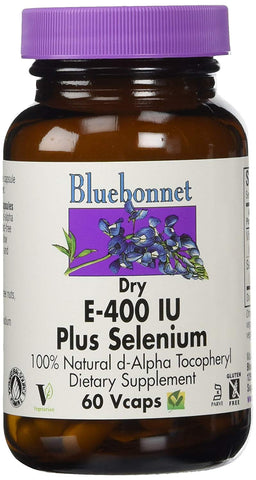 Bluebonnet Dry E-400 IU Plus Selenium-60 Vcaps
