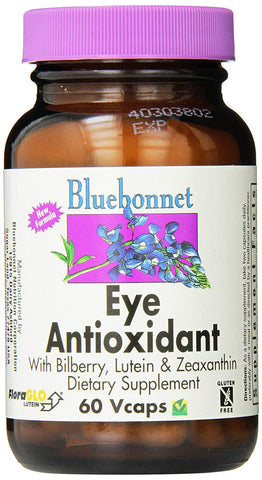 Bluebonnet Eye Antioxidant With Bilberry, Lutein & Zeaxanthin-60 Vegetable Capsules