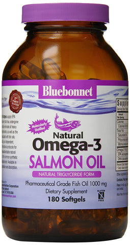 Bluebonnet Natural Omega-3 Salmon Oil 100 Mg-180 Softgels