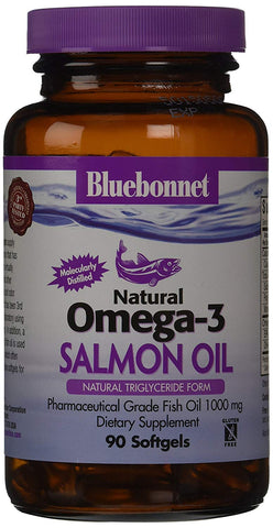 Bluebonnet Natural Omega-3 Salmon Oil 1000 Mg-90 Softgels