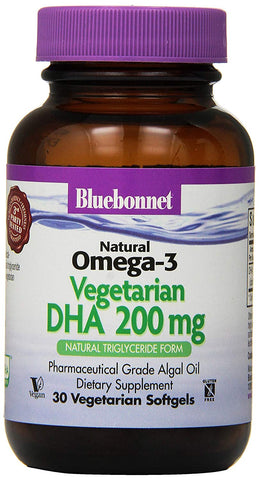 Bluebonnet Omega 3 Vegetarian DHA 200 Mg-30 Vegetarian Softgels