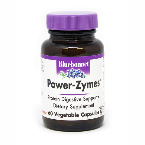 Bluebonnet Power Zymes Protein Digestive Support-60 Vcaps