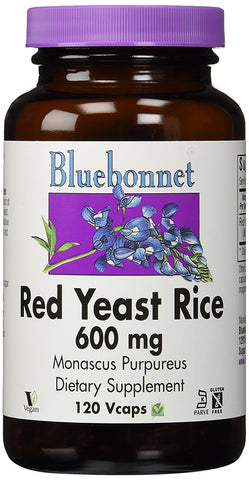 Bluebonnet Red Yeast Rice 600 Mg-120 Vegetable Capsules
