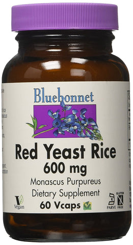 Bluebonnet Red Yeast Rice 600 Mg-60 Vegetable Capsules