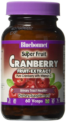 Bluebonnet Cranberry Fruit Extract With Vitamin C-60 Vegetable Capsules