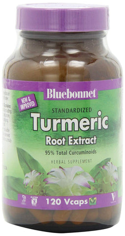 Bluebonnet Turmeric Root Extract-120 Vegetable Capsules