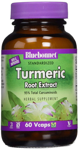 Bluebonnet Turmeric Root Extract-60 Vegetable Capsules
