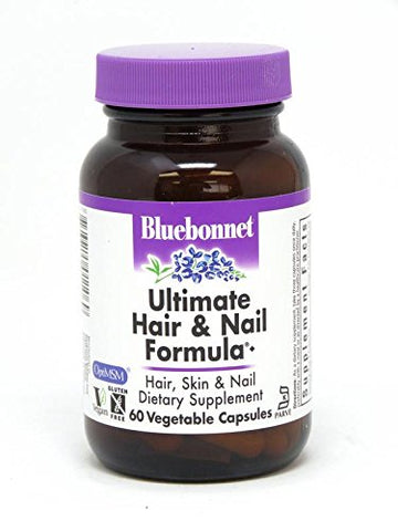 Bluebonnet Ultimate Hair & Nail Formula-60 Vegetable Capsules