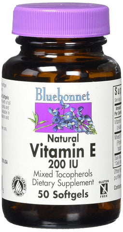 Bluebonnet Vitamin E 200 IU Mixed Tocopherols-50 Sofgels