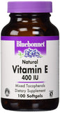 Bluebonnet Vitamin E 400 IU Mixed Tocopherols-100 Softgels