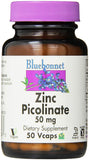 Bluebonnet Zinc Picolinate 50 Mg-50 Vegetable Capsules
