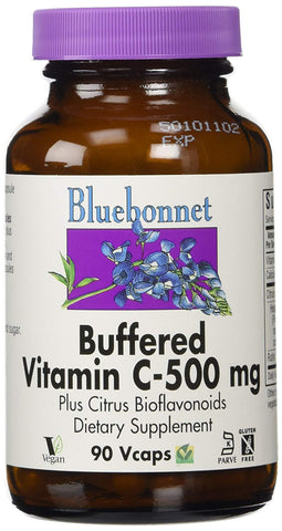 Bluebonnet Buffered Vitamin C 500 Mg Plus Citrus Bioflavonoids-90 Vcaps
