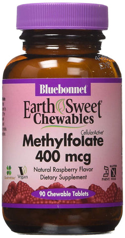 Bluebonnet Methylfolate 400 Mcg-90 Chewable Tablets