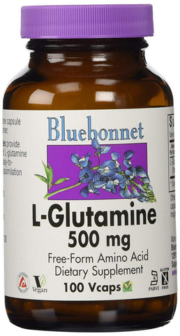 Bluebonnet L-Glutamine 500 Mg-100 Vegetable capsules