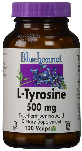 Bluebonnet L-Tyrosine 500 Mg Amino Acid-100 Vcaps
