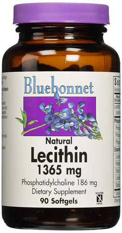Bluebonnet Lecithin 1365 Mg Dietary Supplement-90 Softgels