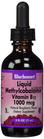 Bluebonnet Liquid Vitamin B12 Methylcobalamin 1000 Mcg-2 Oz