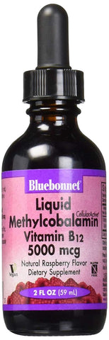 Bluebonnet Liquid Vitamin B12 Methylcobalamin 5000 Mcg-2 Oz