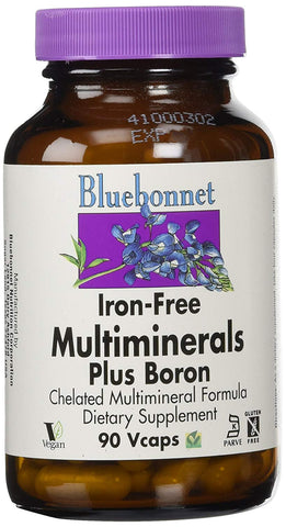 Bluebonnet Multiminerals Plus Boron Iron Free-90 Vegetable Capsules