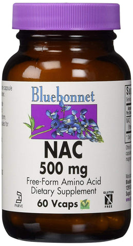 Bluebonnet NAC 500 Mg-60 Vegetable Capsules