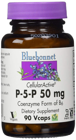 Bluebonnet P-5-P 50 Mg Coenzyme Form Of B6-90 Vcaps